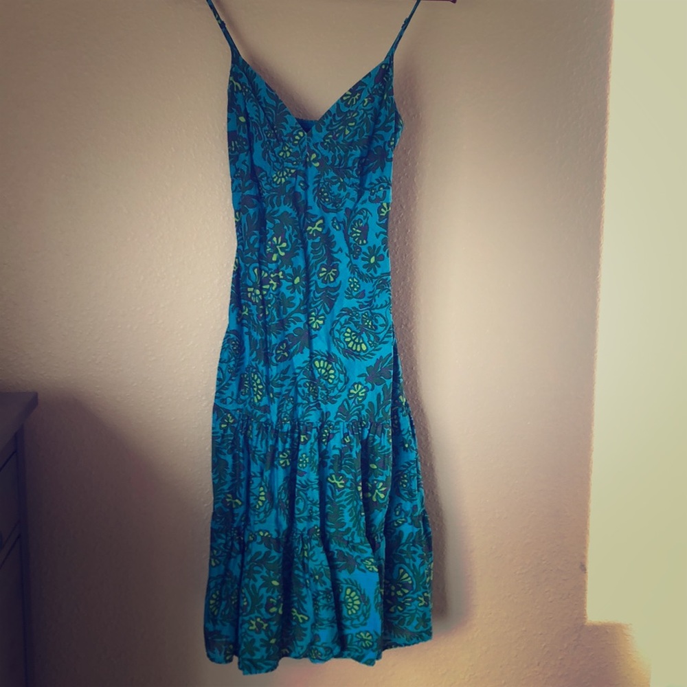 Tropical linen dress